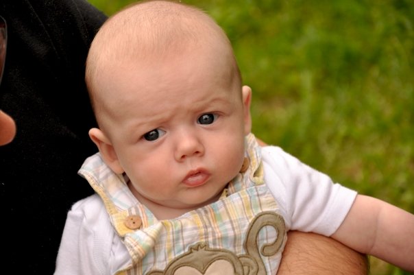 Juillet 2009, 3 mois et de jolies mimiques déjà !