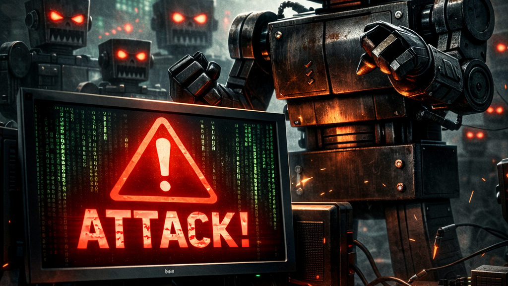 Cyborg Jeff vs the Robots