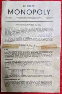 Les règles du Monopoly belge - ancienne version en Francs - Page 1