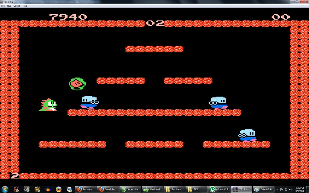 Nesticle - émulateur NES - Bubble Bobble