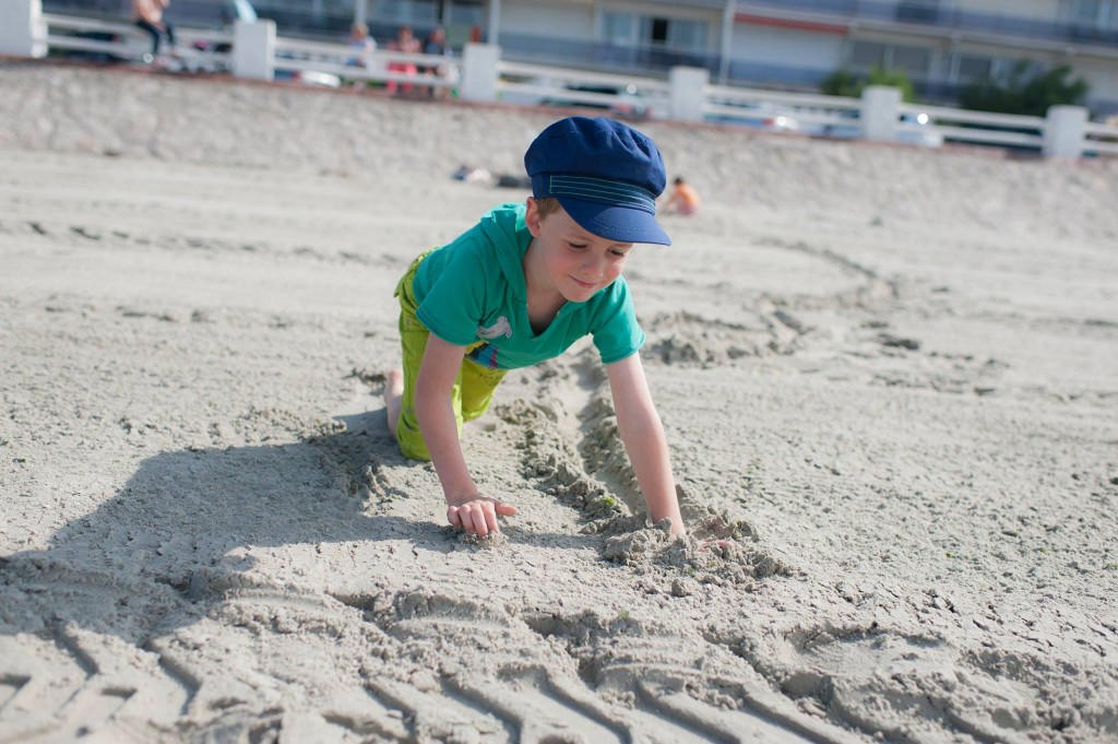 En famille - Plage du Crotoy