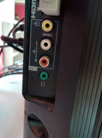 (Fig 6.) Entrée AV3 - TV Sony Bravia