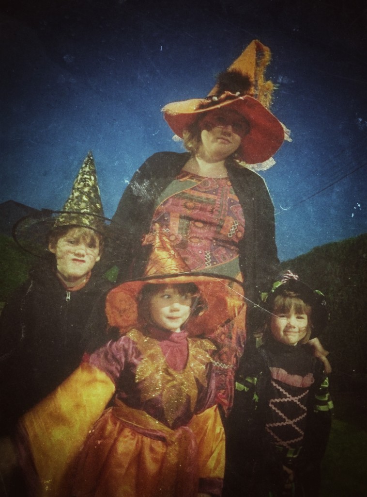 Notre famille en mode Halloween
