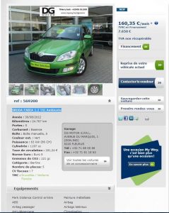 Annonce - Skoda Fabia - Occasion