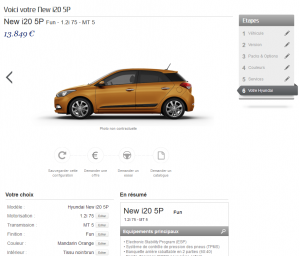 Hyundai i20 - configuration 2016
