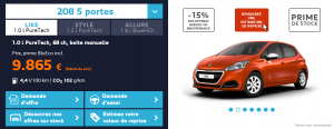 Peugeot 208 - Offre 2016