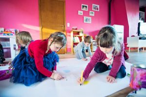 Alice & Juliette - 5 ans - Une grande fresque