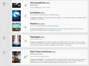 Les films de janvier 2017