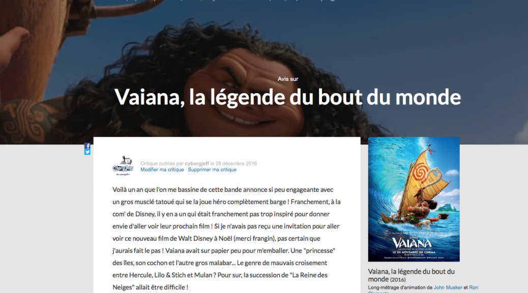 Vaiana, la légende du bout du monde