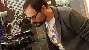 Pierre Martin - En tournage dans les nouveaux espace Opera de l'ULg pour Universud, 2015