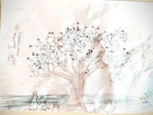 Un joli dessin de Charly pour la fête des mamans