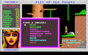 Jill of the Jungle – PC MSDOS (Epic Mega Games, 1992)