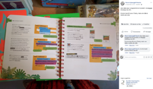 Un livre pour apprendre à coder... même si Scratch est un peu gourmand pour l'ordinateur de Charly.