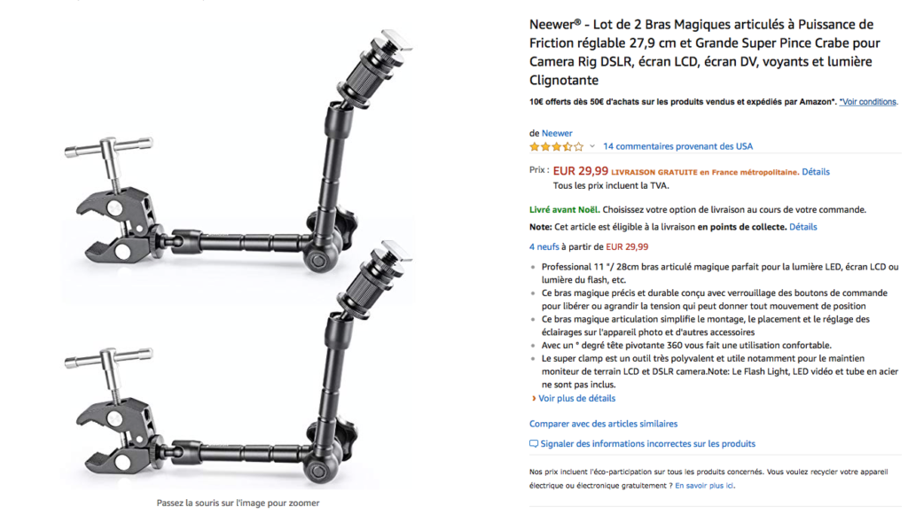 Bras Articulé Neewer
