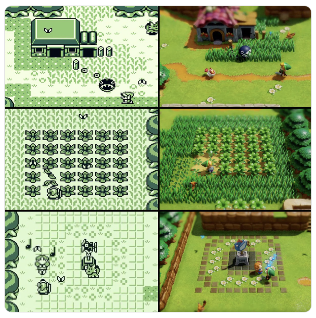 Link's Awakening GB 1993 VS Link's Awakening Switch 2019