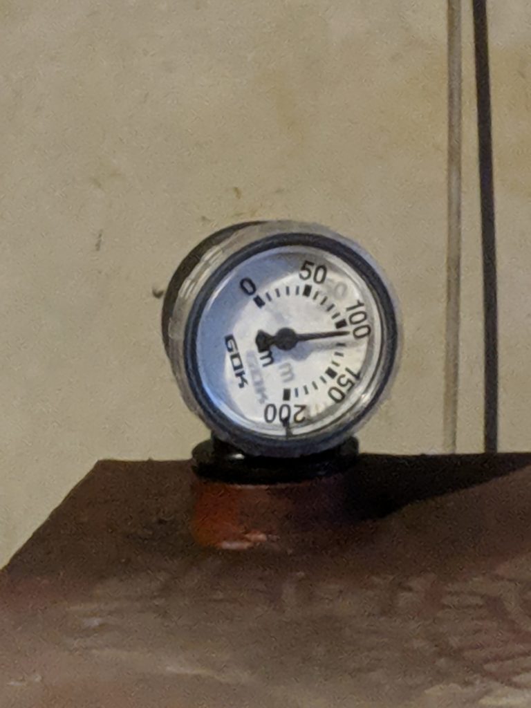 Le dernier jour de l'hiver, encore la cuve vide...