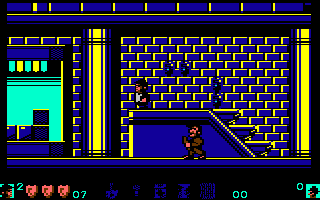 Sur le Commodore 64, cela manque un peu de lisibilité ! The Blues Brothers - C64 (Titus, 1991)