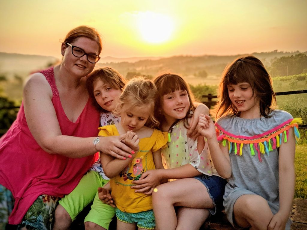 Couché de soleil dans les collines siennoises - Casa Verniano