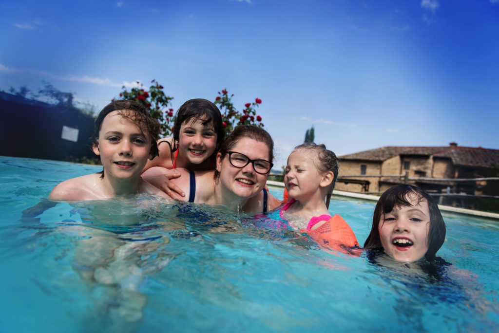 Sous 37°, on profite de la piscine - Casa Verniano