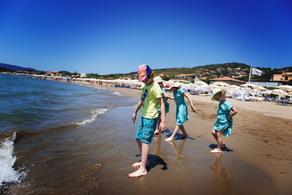 La plage est calme à Castiglione de la Pescaia aujourd'hui !