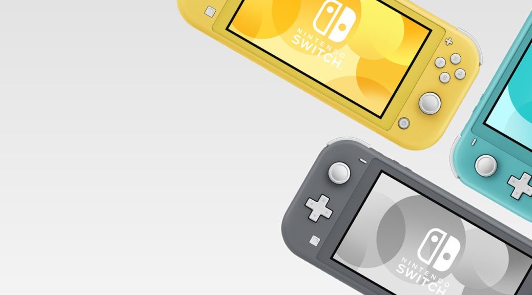 Nintendo Switch Lite Preorders - Illustration officielle de la campagne publicitaire de Nintendo, 2019