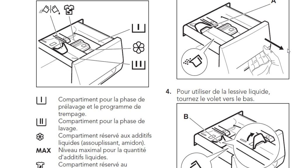 On met la poudre à lessiver où ?