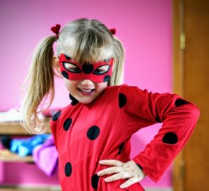 Lady Bug, deux licornes et un peau-rouge