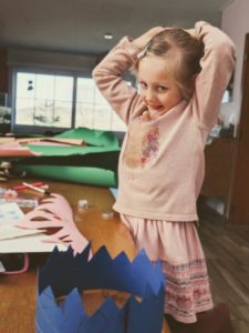 Aujourd'hui, maman avait organisé un atelier courone !
