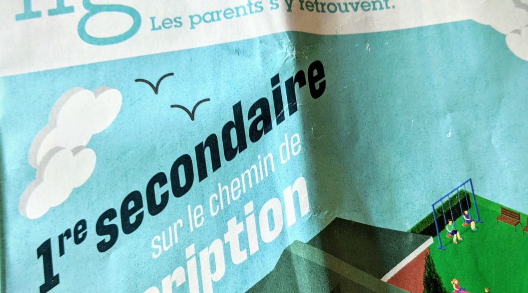 Le Ligueur - Inscription en 1° secondaire