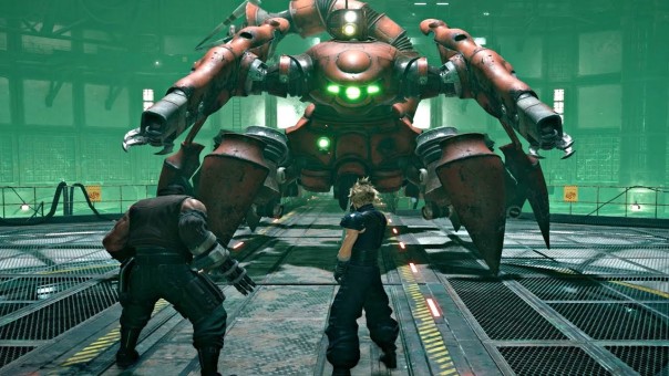 Le premier boss scorpion mécanique dans le réacteur Mako, FFVII Remake, 2020