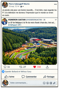 Je prends cela pour une bonne nouvelle... C'est bête, mais regarder les F1 à la télévision me donnera l'impression que le monde se remet en route.