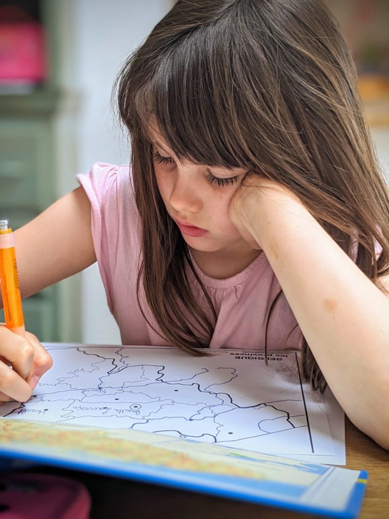 Papa en profite pour faire un petit cours de Géographie