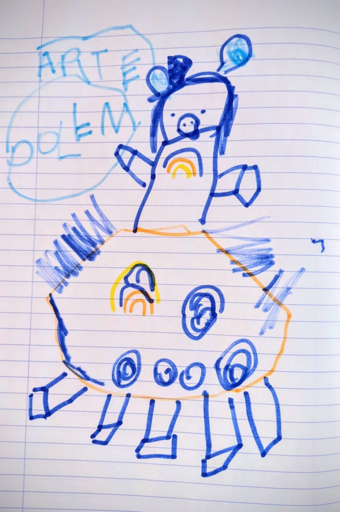 Rose s'entraine à dessiner des licornes !