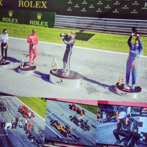 Le premier podium de la saison 2020, en mode COVID 19