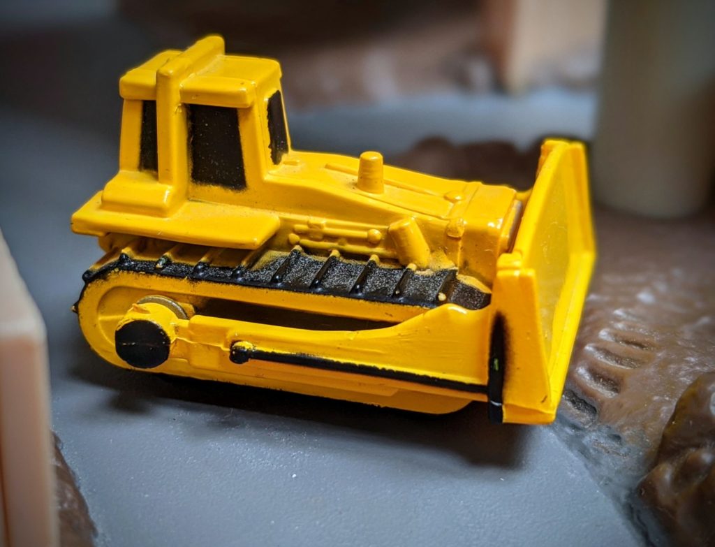 Bulldozer - Construction Truck #5048 - Micro Champs Funrise, 1989