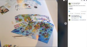 Une carte du monde Auqarellum