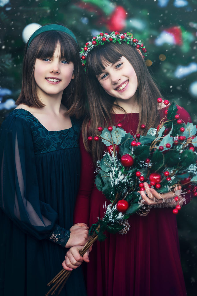 On teste le décor extérieur de Noël - Petite Snorkys Photography
