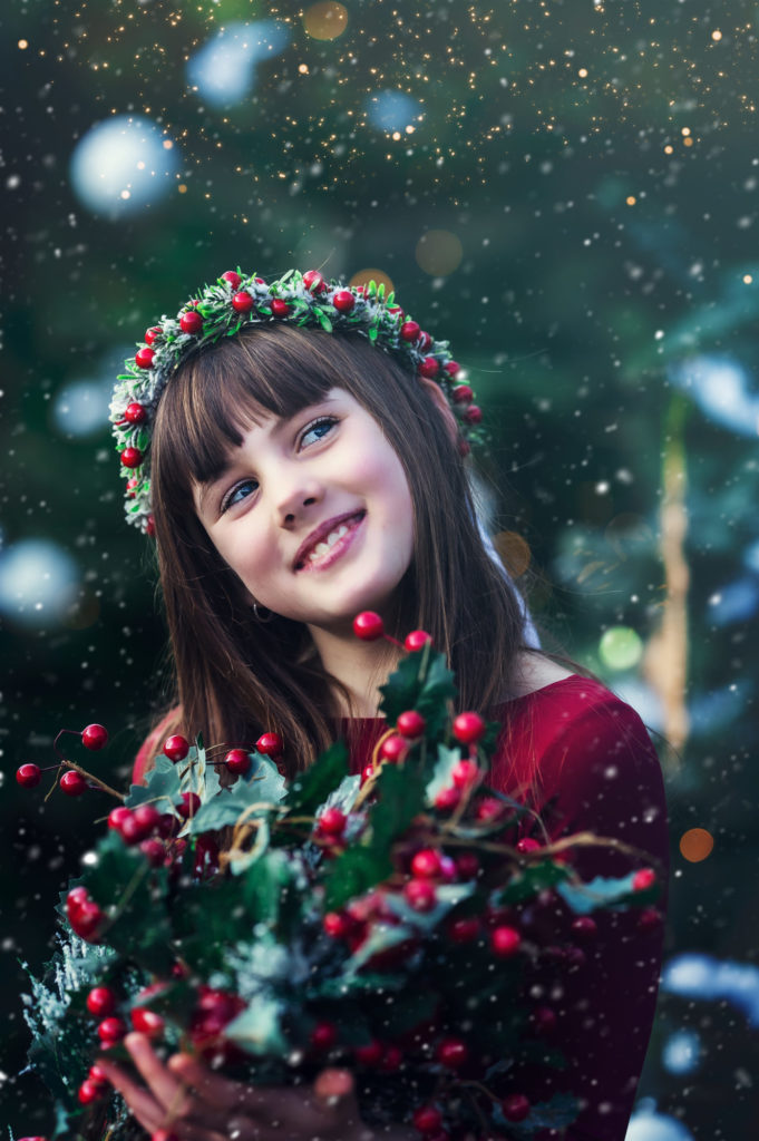 On teste le décor extérieur de Noël - Petite Snorkys Photography