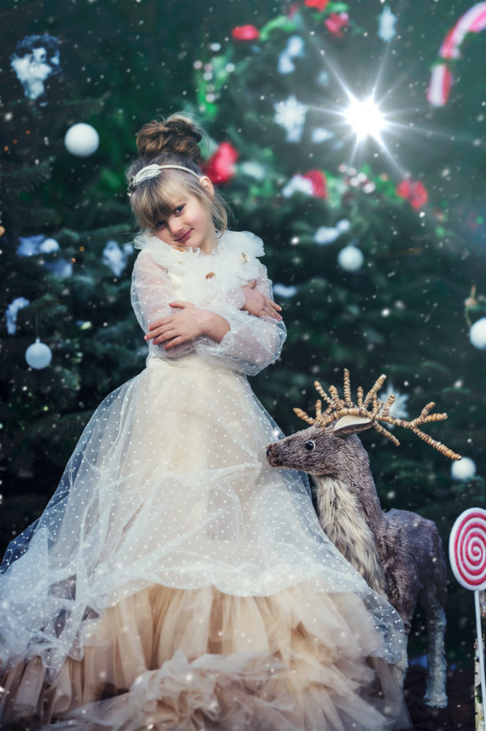 On teste le décor extérieur de Noël - Petite Snorkys Photography