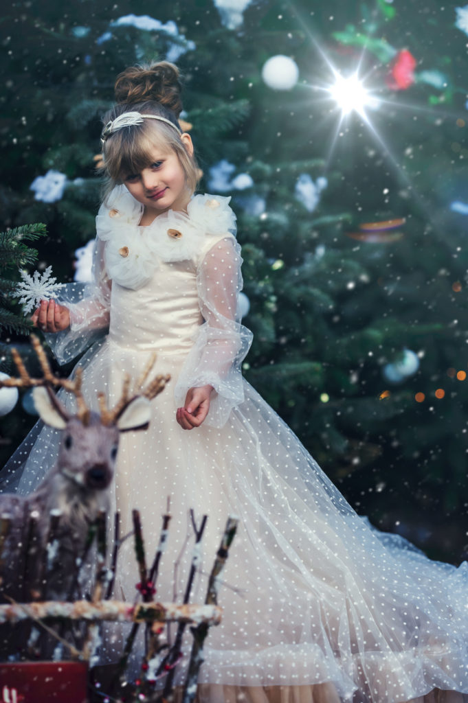 On teste le décor extérieur de Noël - Petite Snorkys Photography