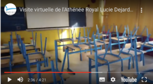 Vidéo de présentation classique, mais un effort a été mis en place pour donner de l'espace aux élèves et professeurs