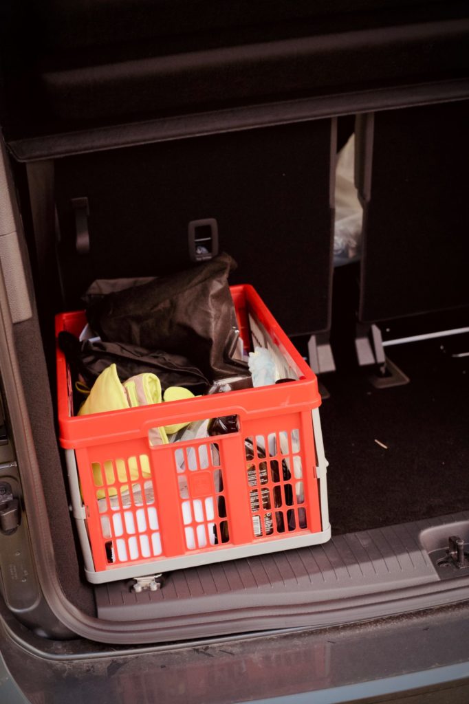 Le test du bac dans Le coffre du nouveau Caddy Maxi Life en mode 7 places