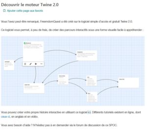 Twine, un outil gratuit pour créer des Visual Novels