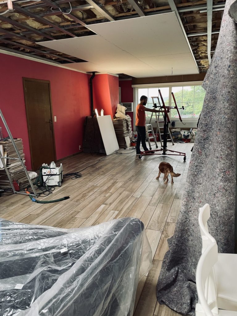 Remplacement du fond plafond