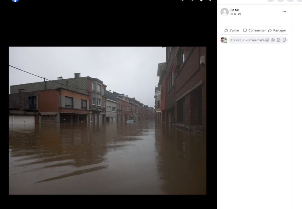 Le quartier de Kinkempois à Angleur, le 15 juillet 2021. Photo empruntée de mon amie Carine.