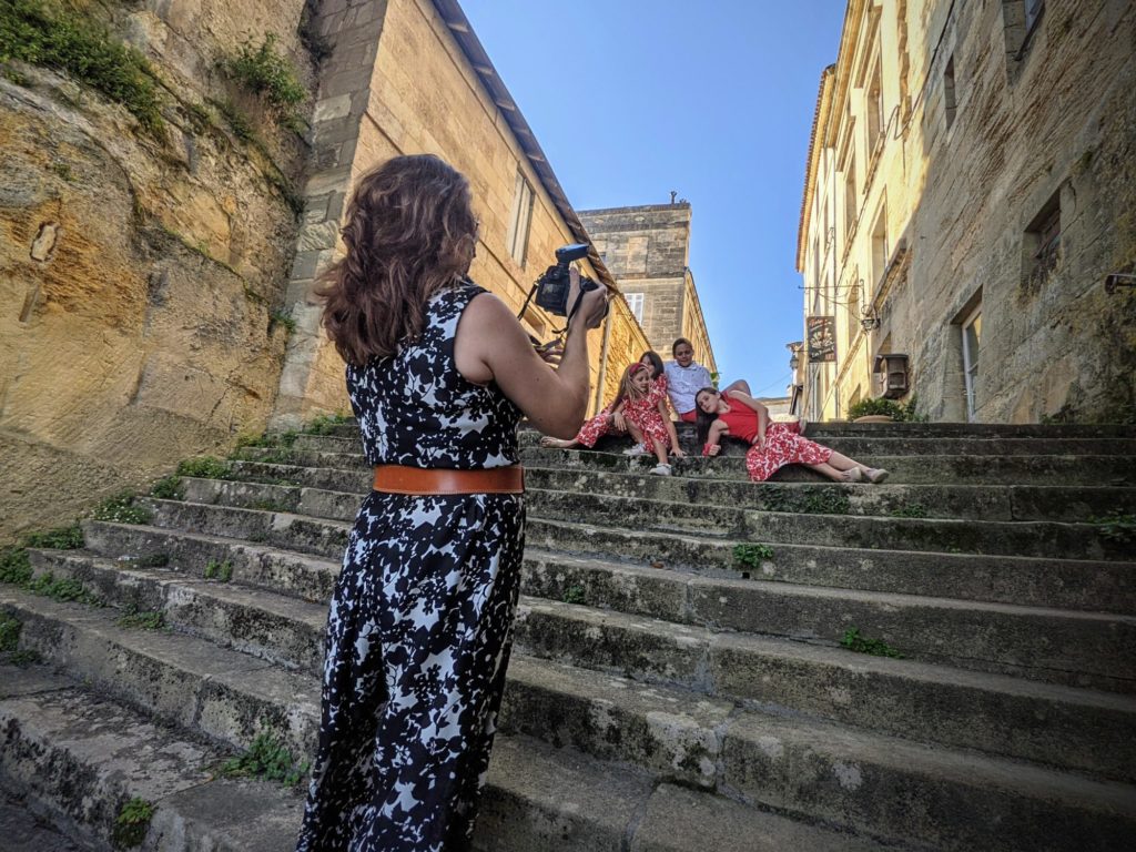 Shooting photo avec Muriel à Bourg sur Gironde