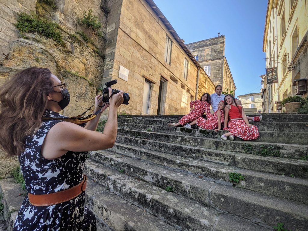 Shooting photo avec Muriel à Bourg sur Gironde