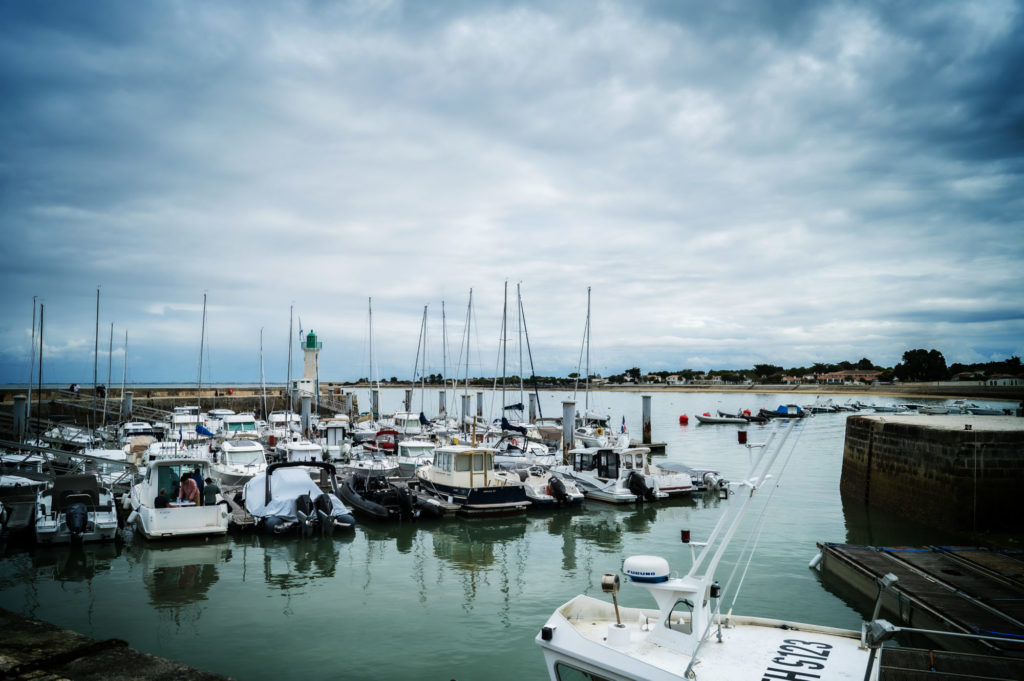 Le bout du port de La Flotte sur l'île de Ré