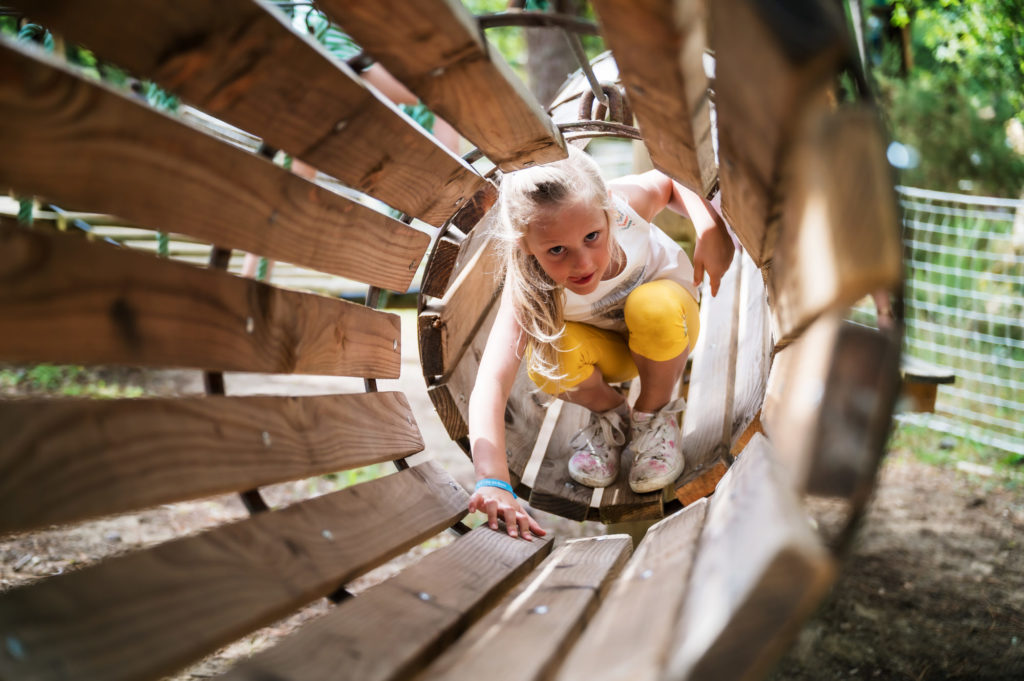 Petite plaine de jeux du camping Sandaya : L'orée du Bois