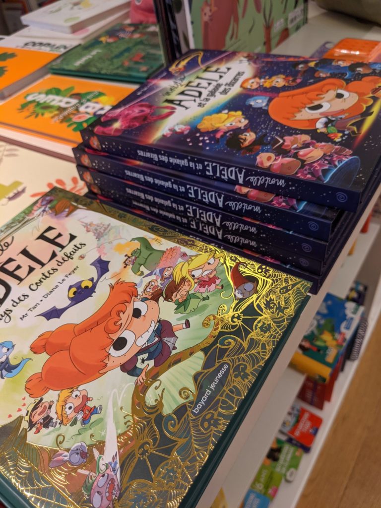 De belles éditions de Mortelle Adèle vue à La Parenthèse d'Embourg